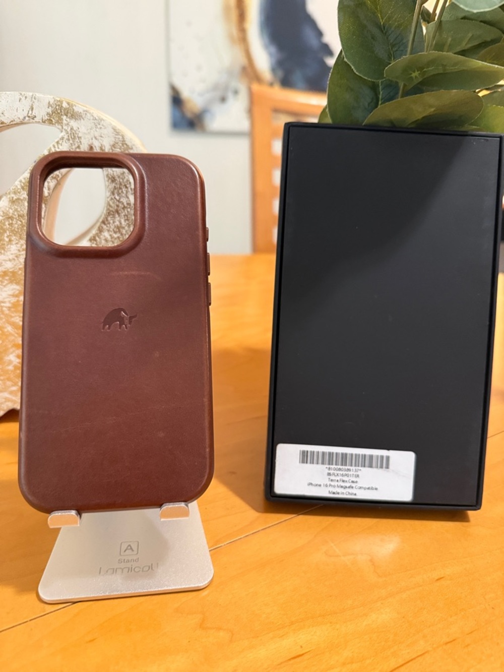 Bullstrap iPhone 16 Pro Leather Flex Case- Terra